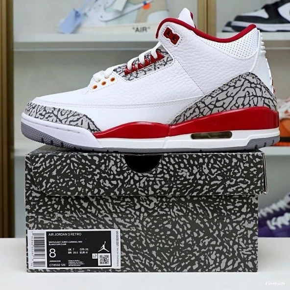 Cardinal 3 Retro Jordan Air  Red(CT8532-126） 0817